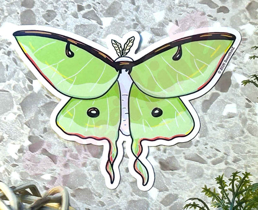 Luna Moth Sticker