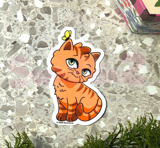Orange Kitty Sticker