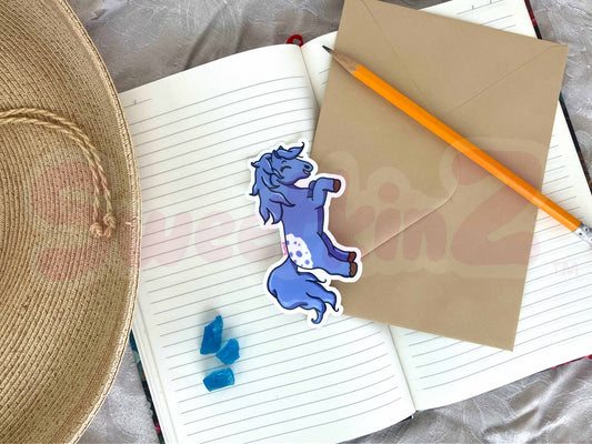 Joyful Purple Pony Sticker