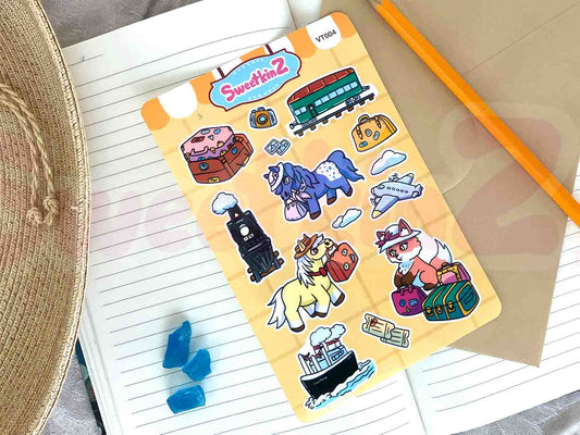 Vintage Travel Sticker Sheet