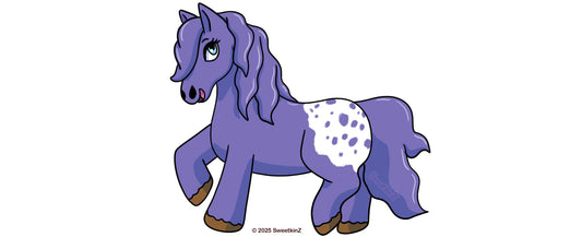 Lavender the Purple Appaloosa Pony