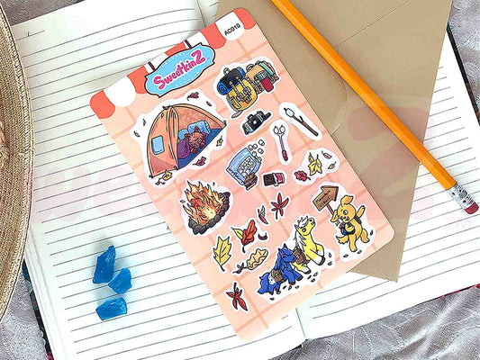 Autumn Camping Sticker Sheet