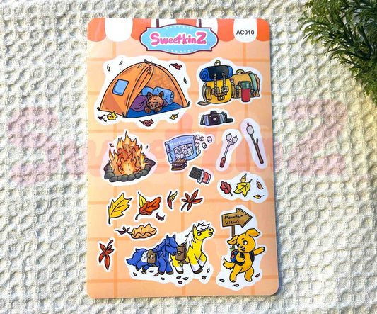 Autumn Camping Sticker Sheet