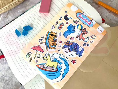 Beach Day Sticker Sheet