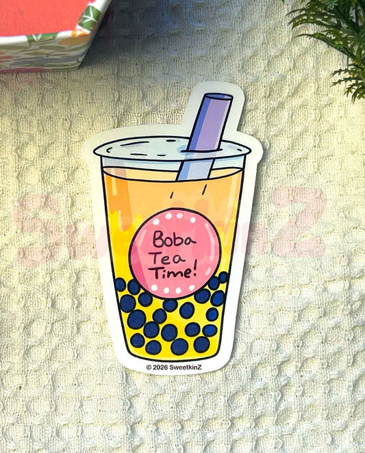 Boba Tea Time Sticker