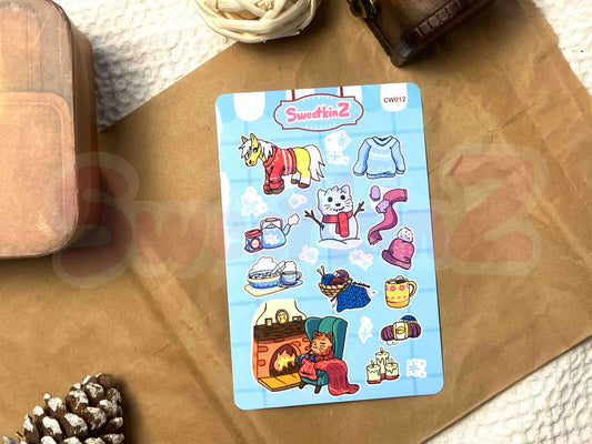 Cozy Winter Sticker Sheet