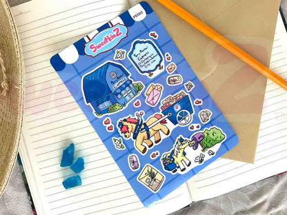Pony Postal Express Sticker Sheet Set of 2