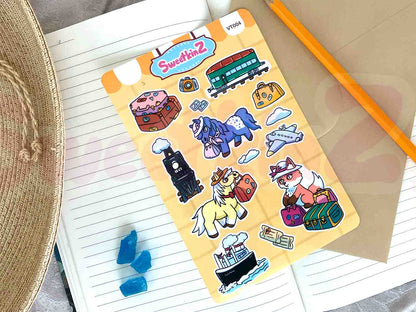 Vintage Travel Sticker Sheet