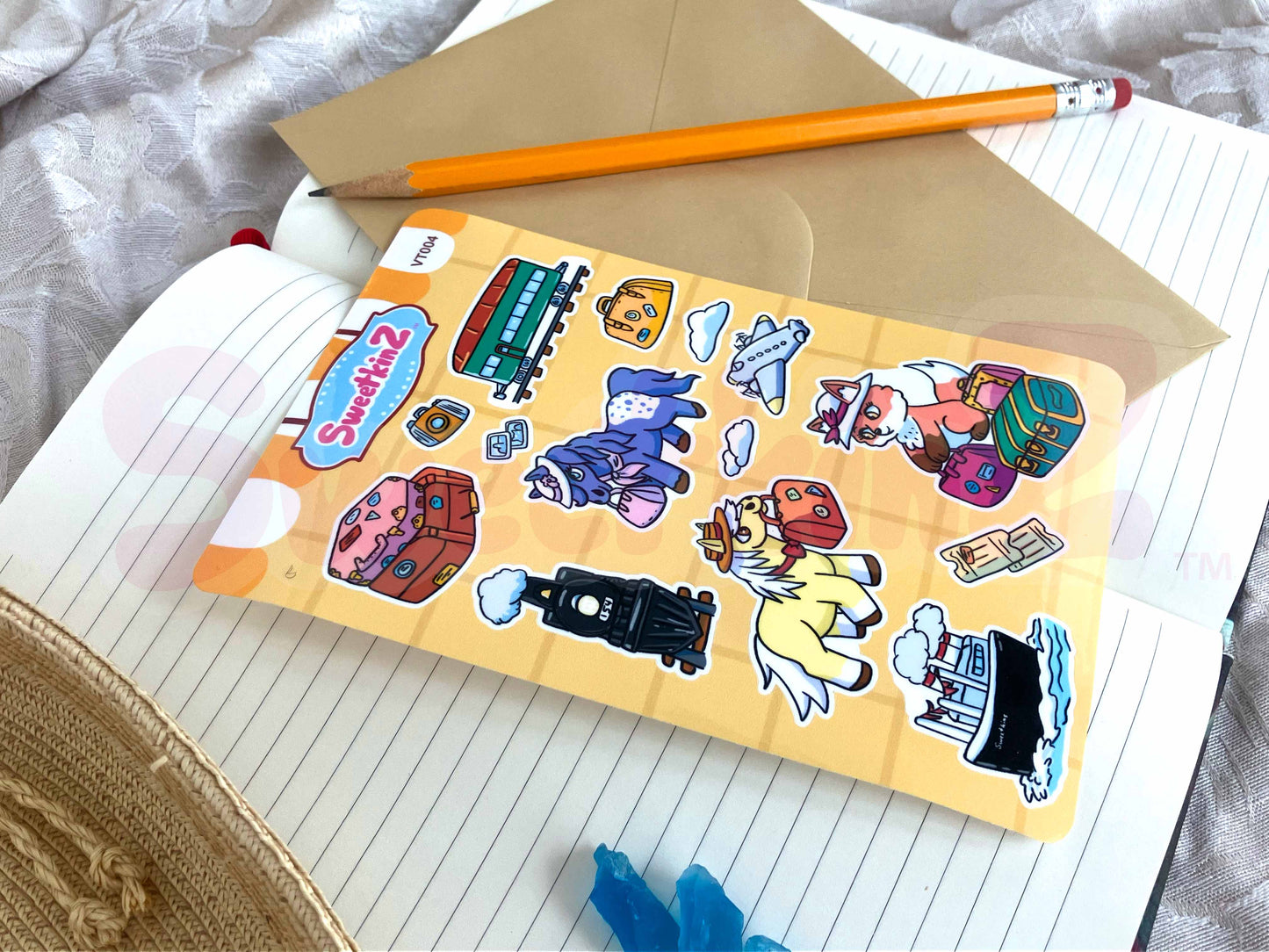 Vintage Travel Sticker Sheet